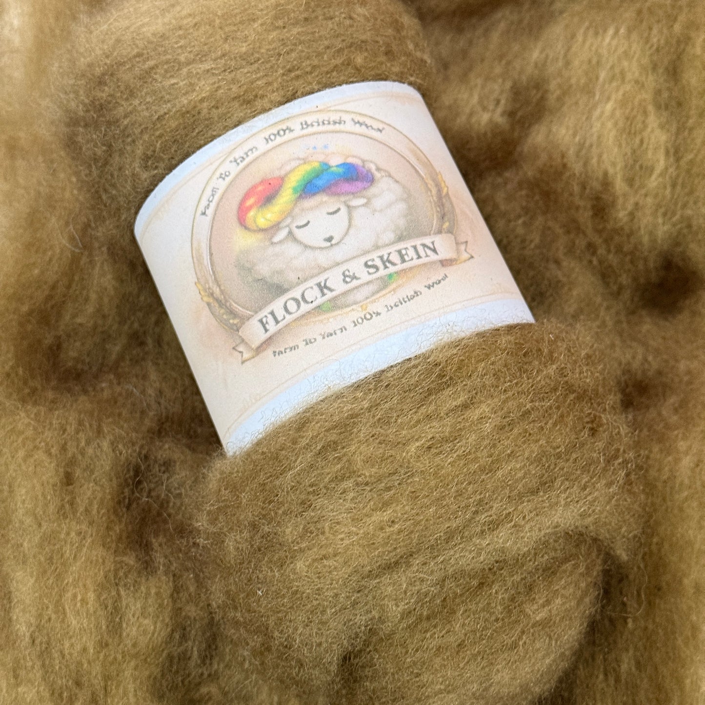 Hand dyed Carded UK wool Batts