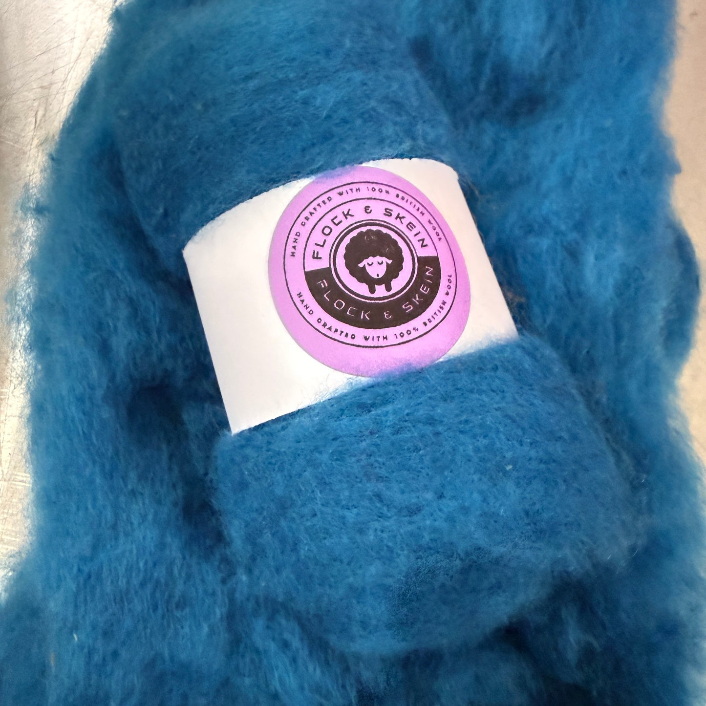 Hand dyed Carded UK wool Batts