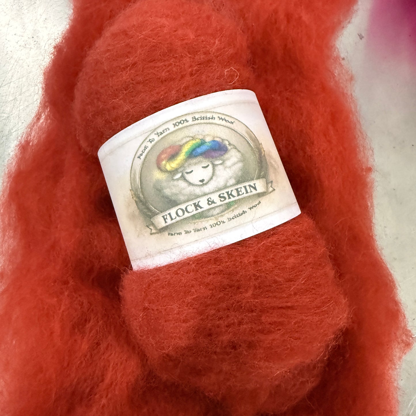 Hand dyed Carded UK wool Batts