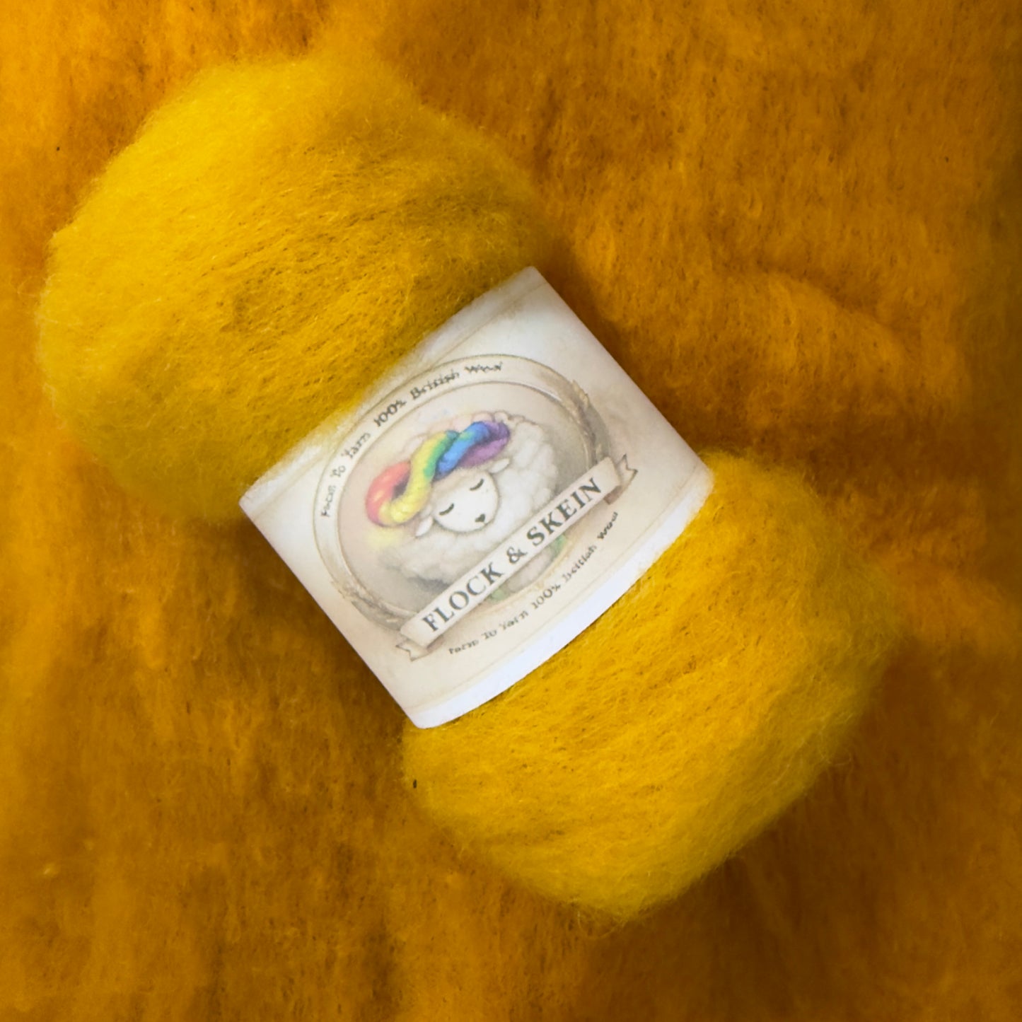Hand dyed Carded UK wool Batts