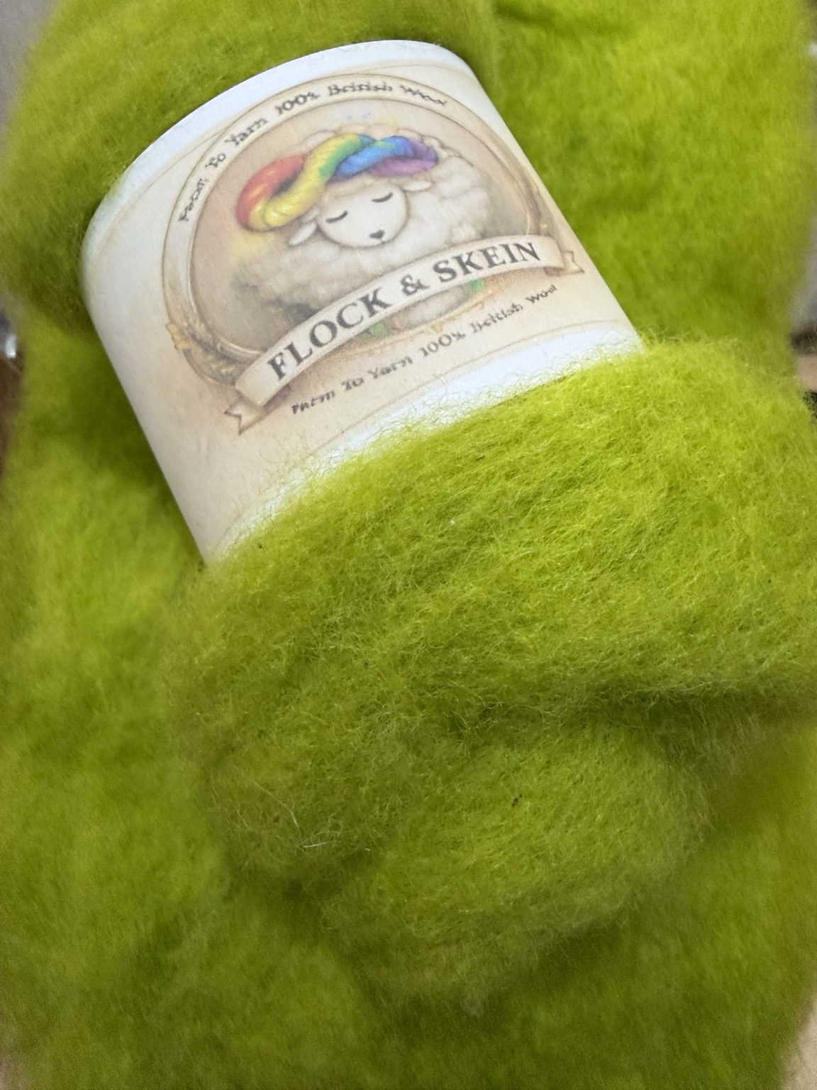 Hand dyed Carded UK wool Batts