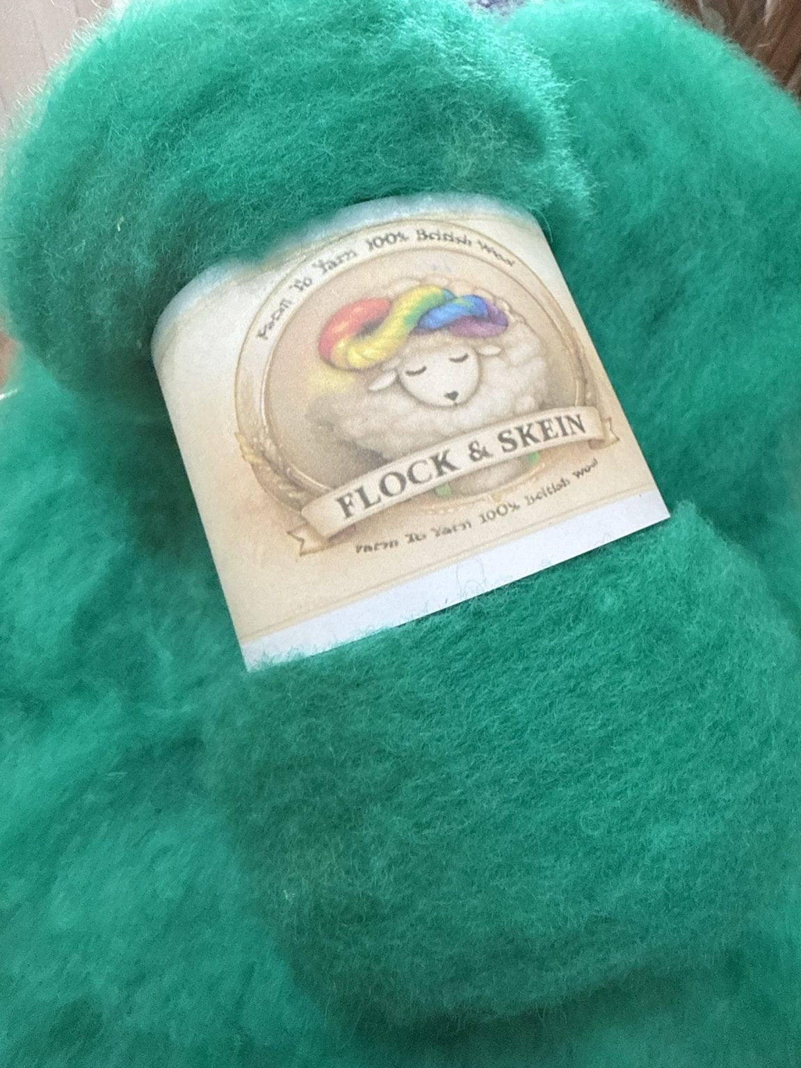 Hand dyed Carded UK wool Batts