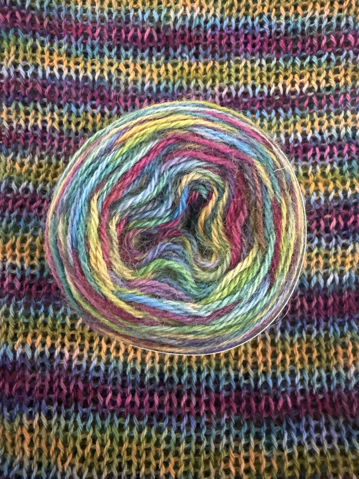 DK Wensleydale yarn - Wildflower Prism