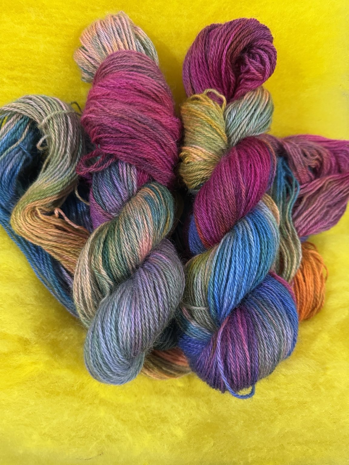 DK Wensleydale yarn - Wildflower Prism