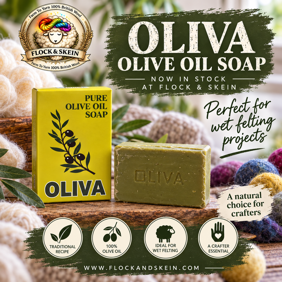 Oliva Pure Olive Oil Soap - 125g
