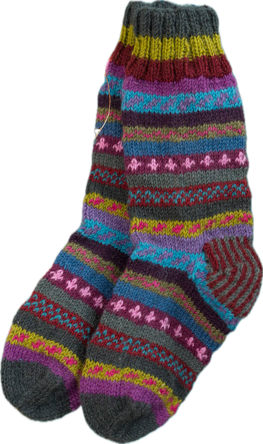 Fair Isle  Wool Socks