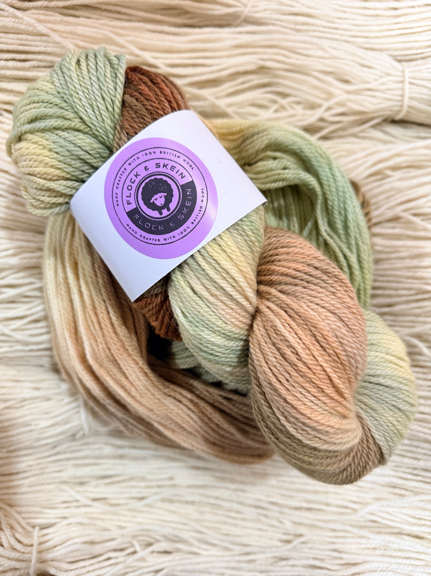 'Pistachio Shells' - ‘Eurasian Jay’ Aran - Merino