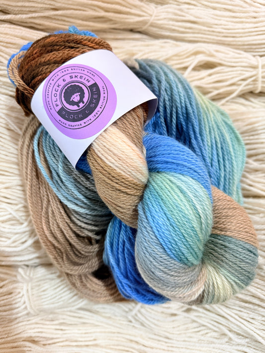 'Pistachio Shells' - ‘Eurasian Jay’ Aran - Merino