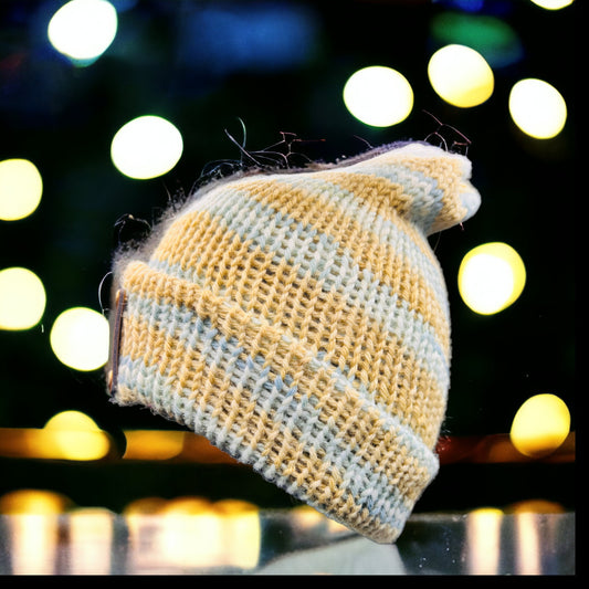 Pure Wool Beanie -  Pistachio Shell