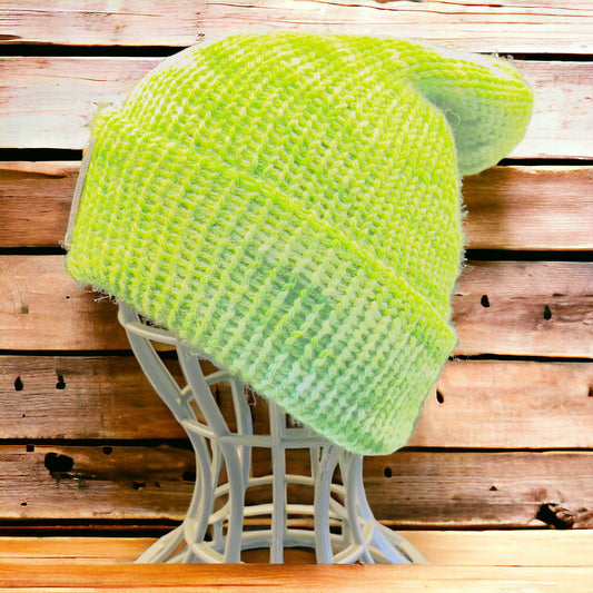 Pure Wool Beanie -  Sour Apple