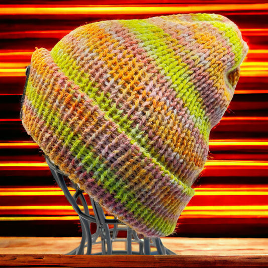 Pure Wool Beanie - Fruit Pastel