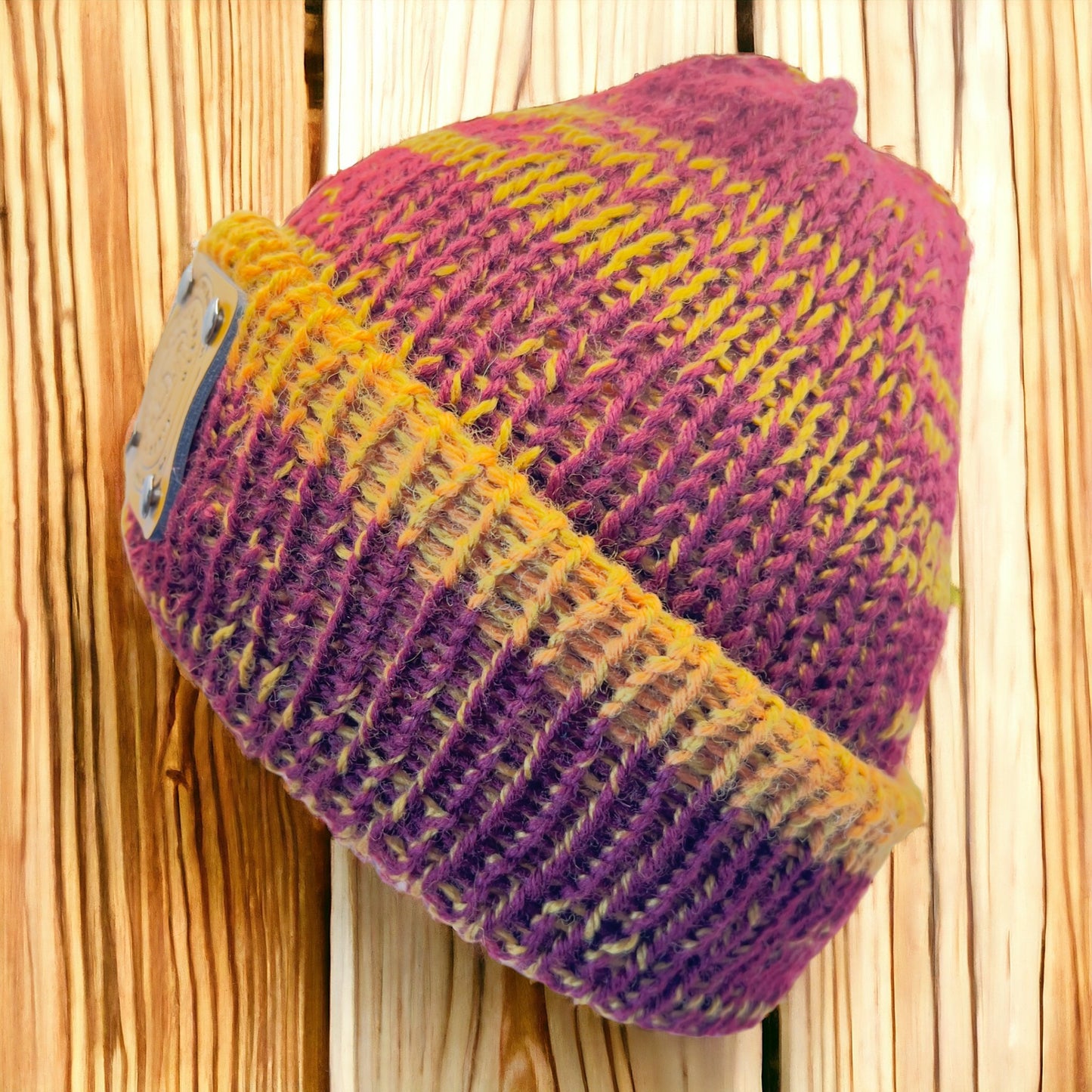 Pure Wool Merino Beanie - Barley Beet