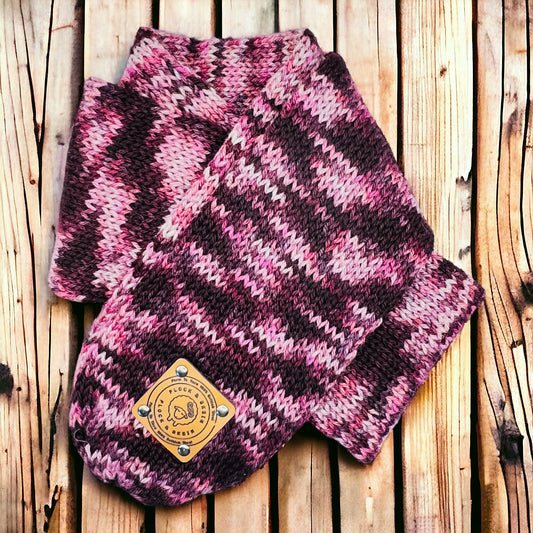 Pure Wool BFL Masham Scarf - Beet Blend