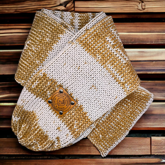 Pure Wool Merino Scarf - Honey Whipped Cream