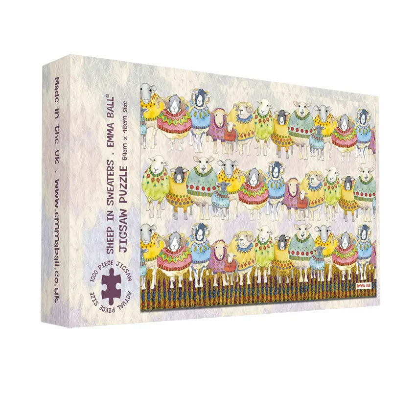 EMMA BALL - SHEEP IN SWEATERS 1000 PIECE BOXED JIGSAW