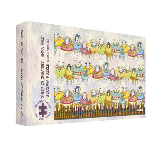 EMMA BALL - SHEEP IN SWEATERS 1000 PIECE BOXED JIGSAW