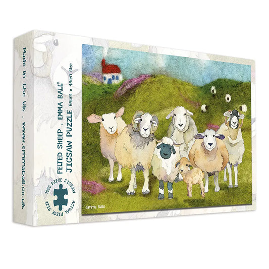 EMMA BALL - FELTED SHEEP 1000 PIECE BOXED JIGSAW