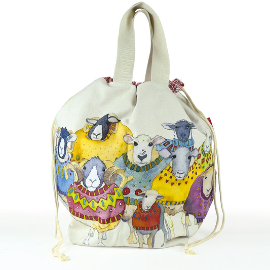 EMMA BALL - SHEEP IN SWEATERS- LARGE BUCKET BAG