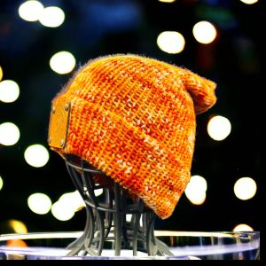 Pure Wool Beanie -  Saffron Gold