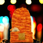 Pure Wool Beanie -  Saffron Gold