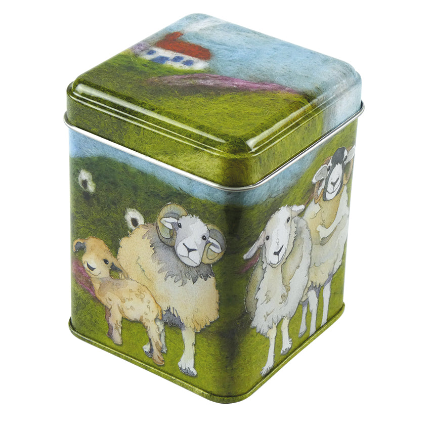 FELTED SHEEP 100G RECTANGULAR TIN