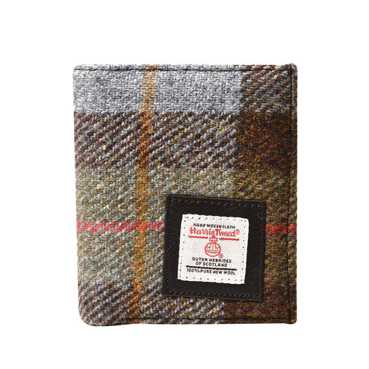 Harris Tweed Wallet Small Bifold Green