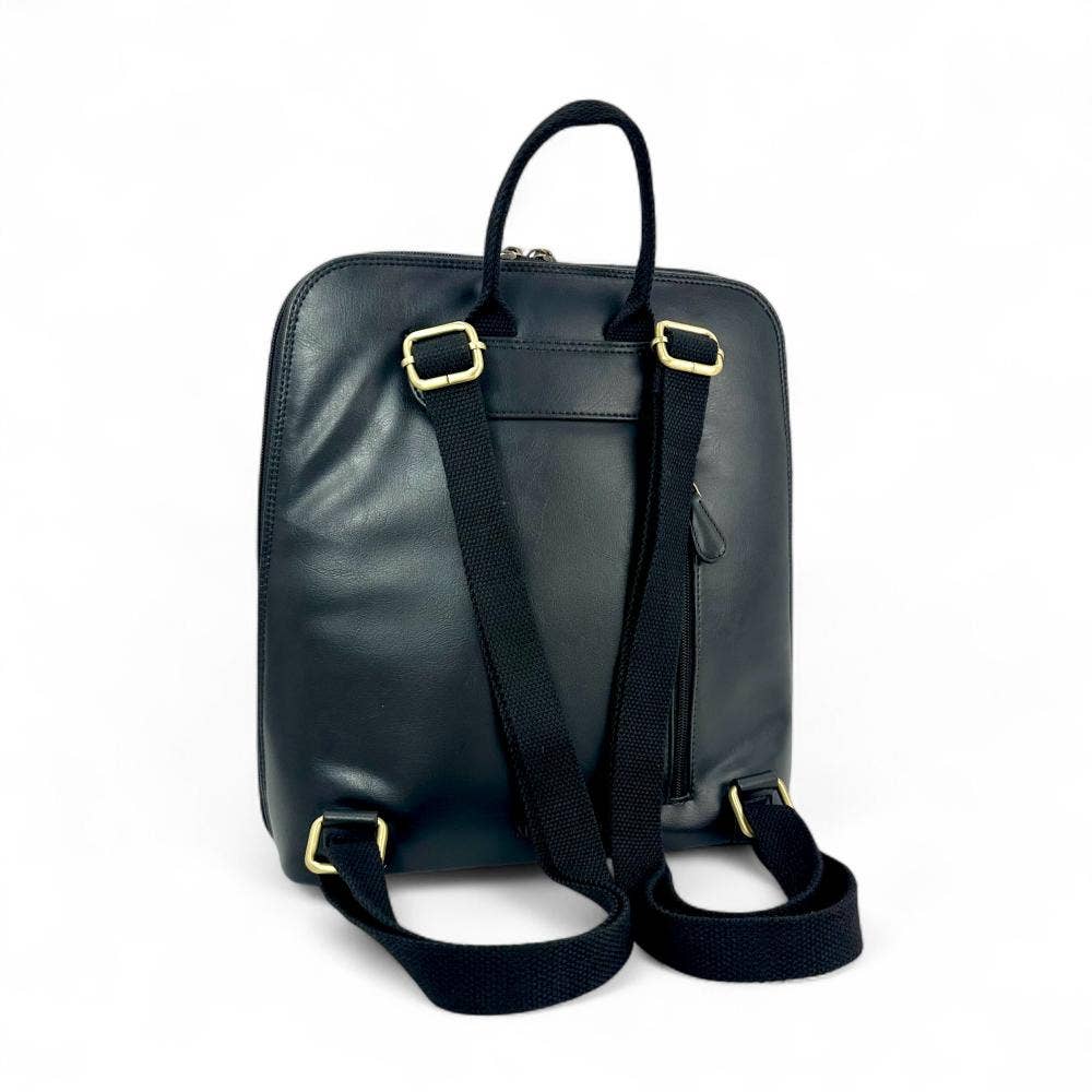 Large Backpack in Charcoal Tweed