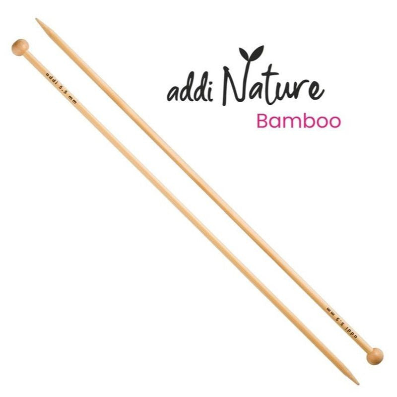 AddiNature Bamboo Single Pointed Knitting Needles