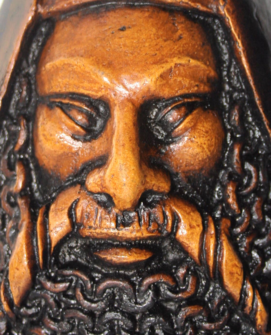 Medieval Knight's Head - Reproduction Cathedral Carving