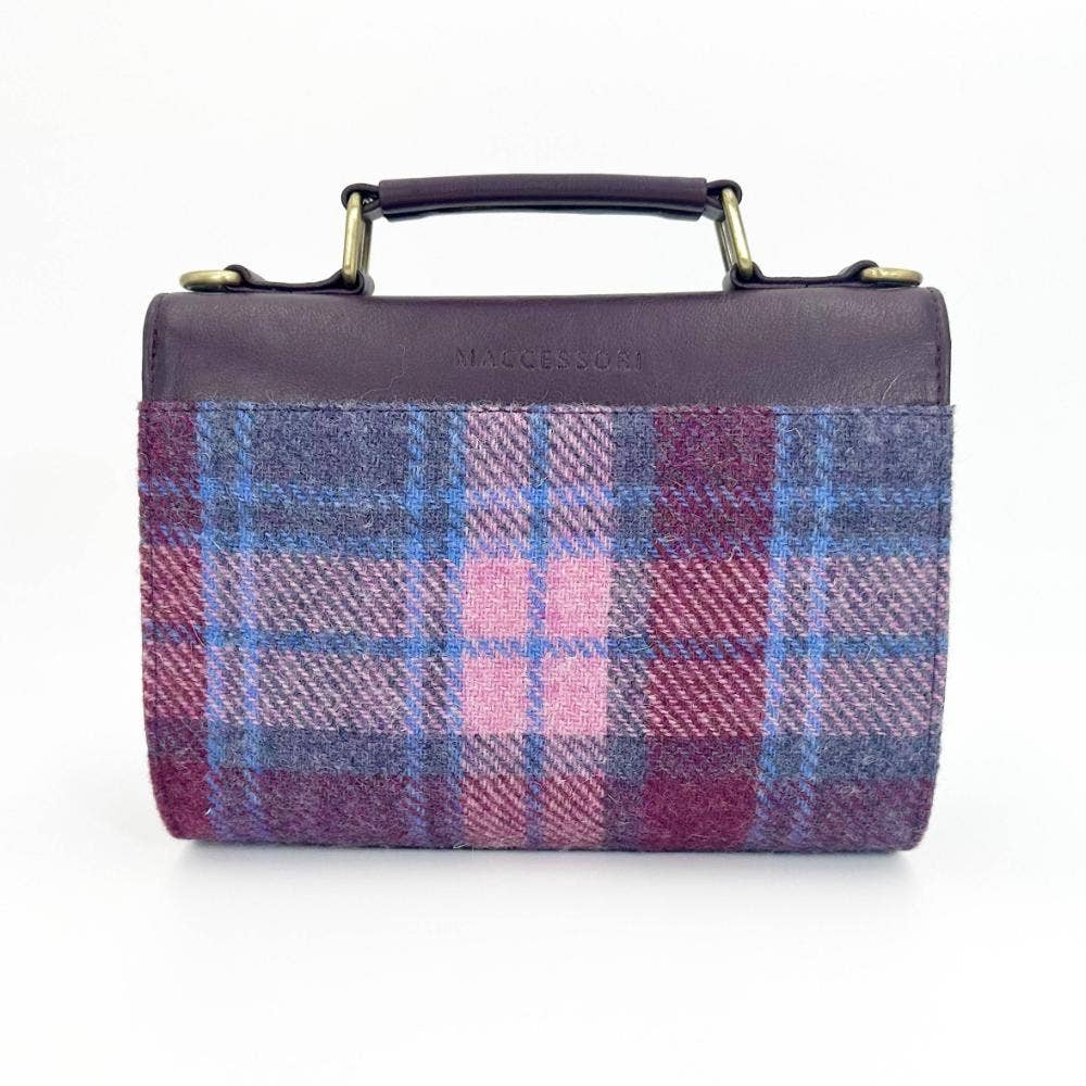 Harris Tweed Ladies Mini Day Satchel Bag Pastel Pink