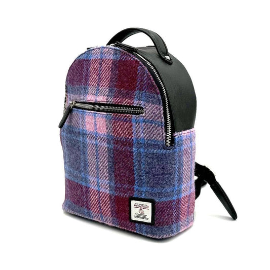 Harris Tweed Backpack Pastel Pink