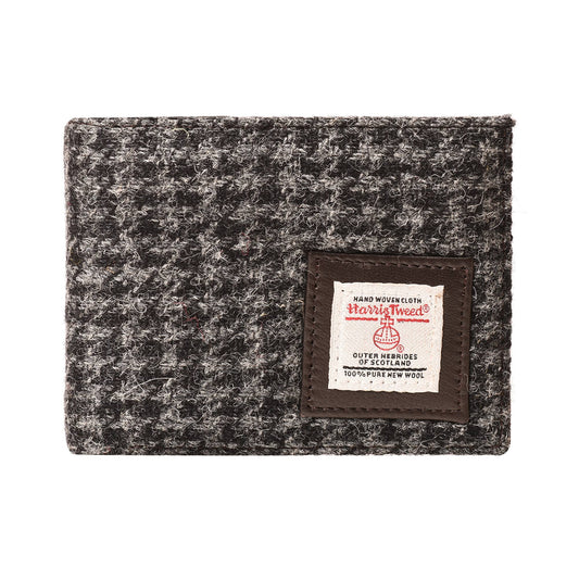 Harris Tweed Wallet Classic Style Black