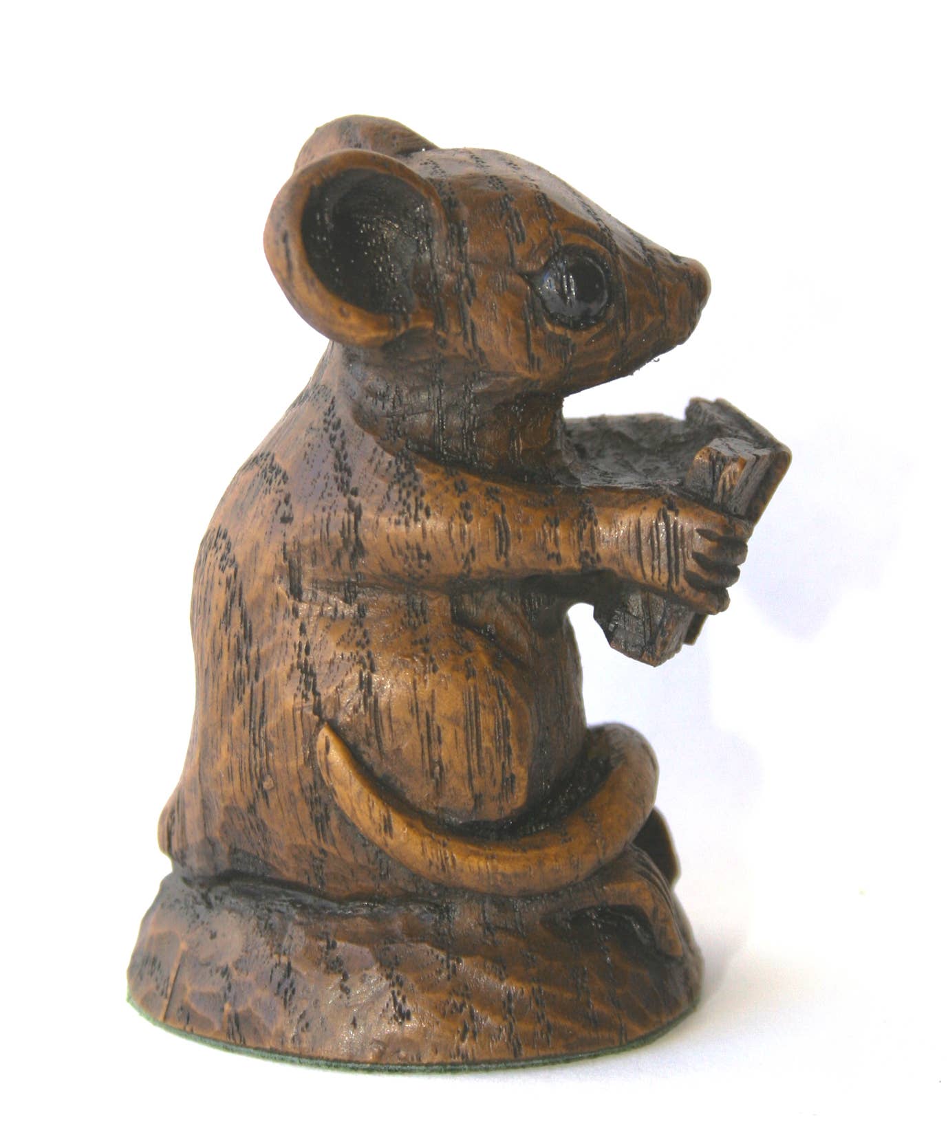Church Mouse with Bible.  Reproduction carving Ornament.
