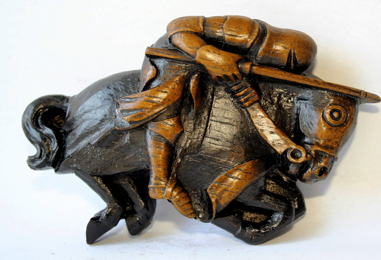 Knight On Horse - Reproduction Lincoln Cathedral Carving