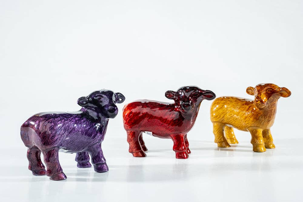 Brushed Red Sheep Large 10 cm