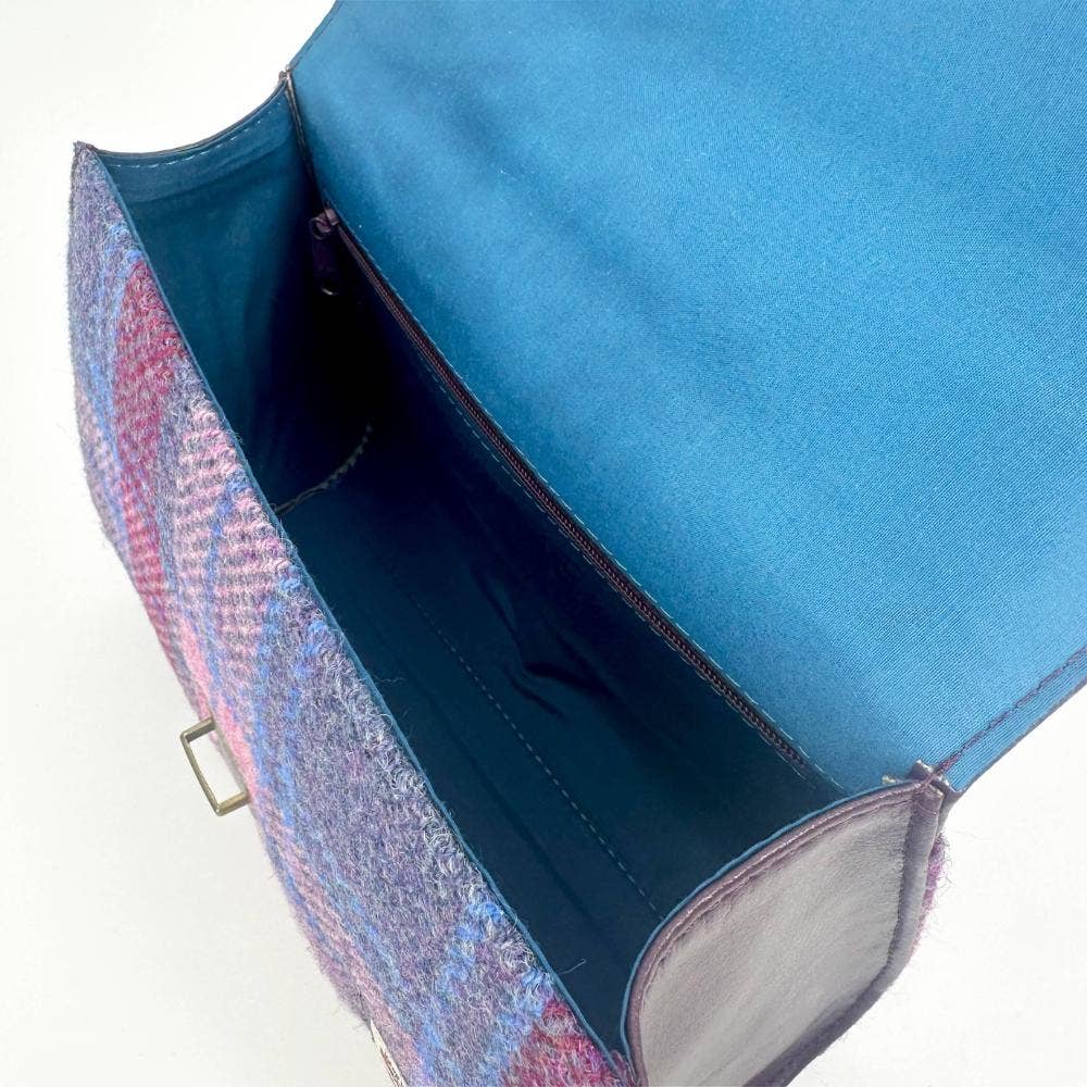 Harris Tweed Ladies Mini Day Satchel Bag Pastel Pink