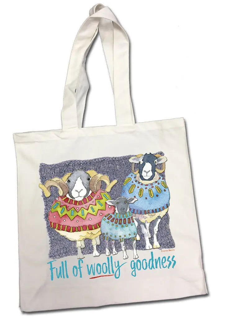 EMMA BALL -  FULL OF WOOLLY GOODNESS COTTON CANVAS BAG