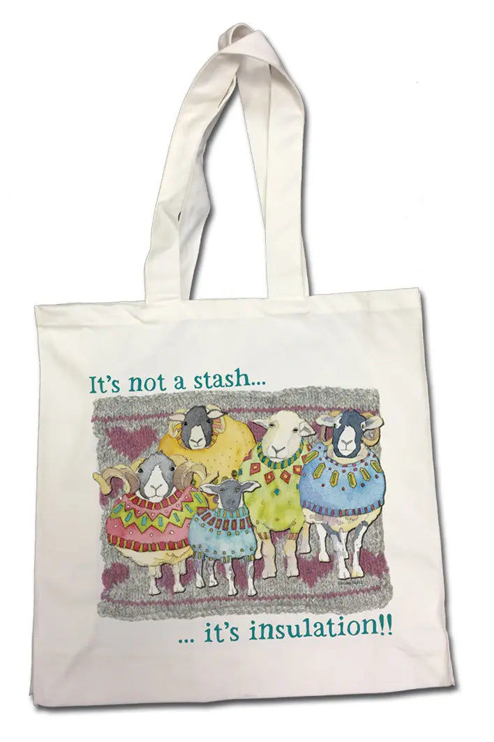 EMMA BALL -  ITS NOT A STASH - COTTON CANVAS BAG