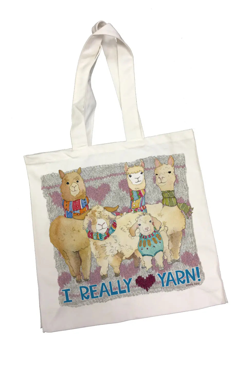 EMMA BALL -  bag I REALLY LOVE YARN- COTTON CANVAS BAG